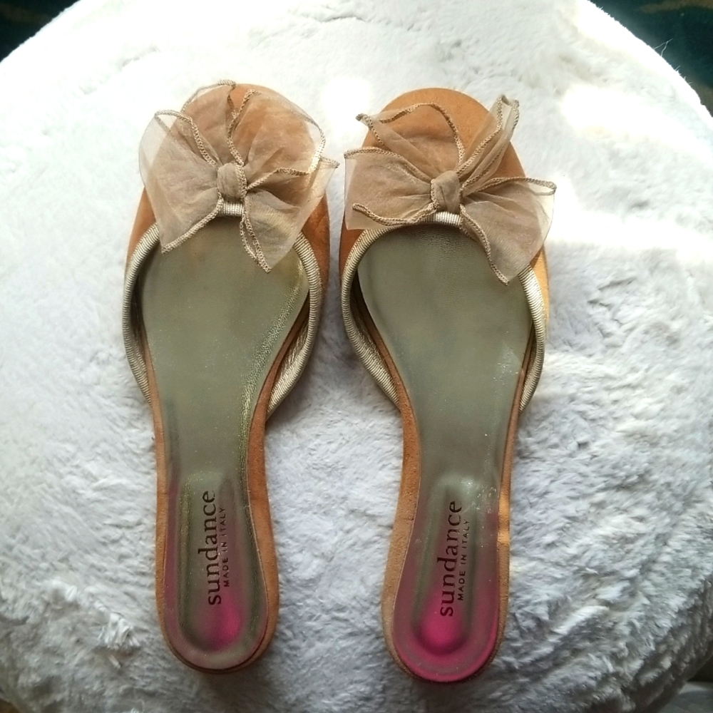 Sundance suede slides